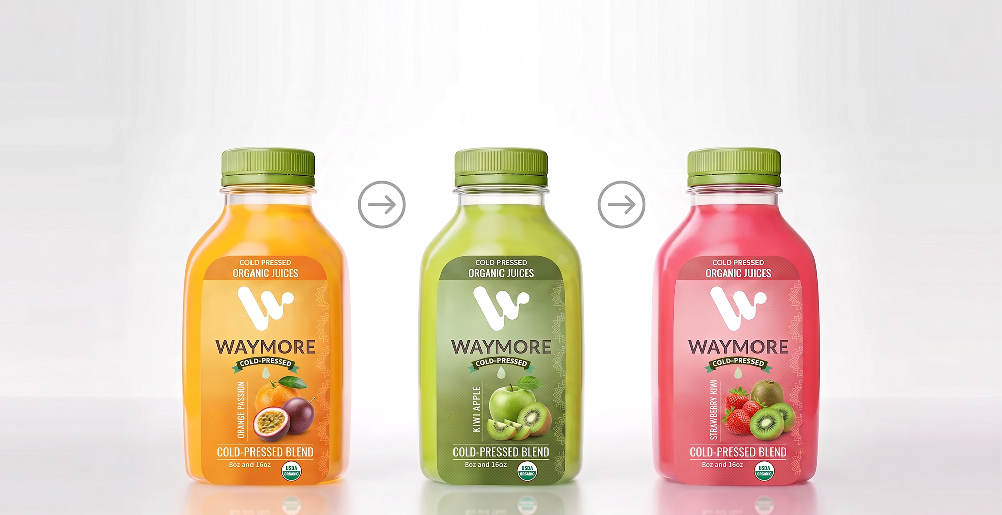 Waymore cold-pressed organic juices