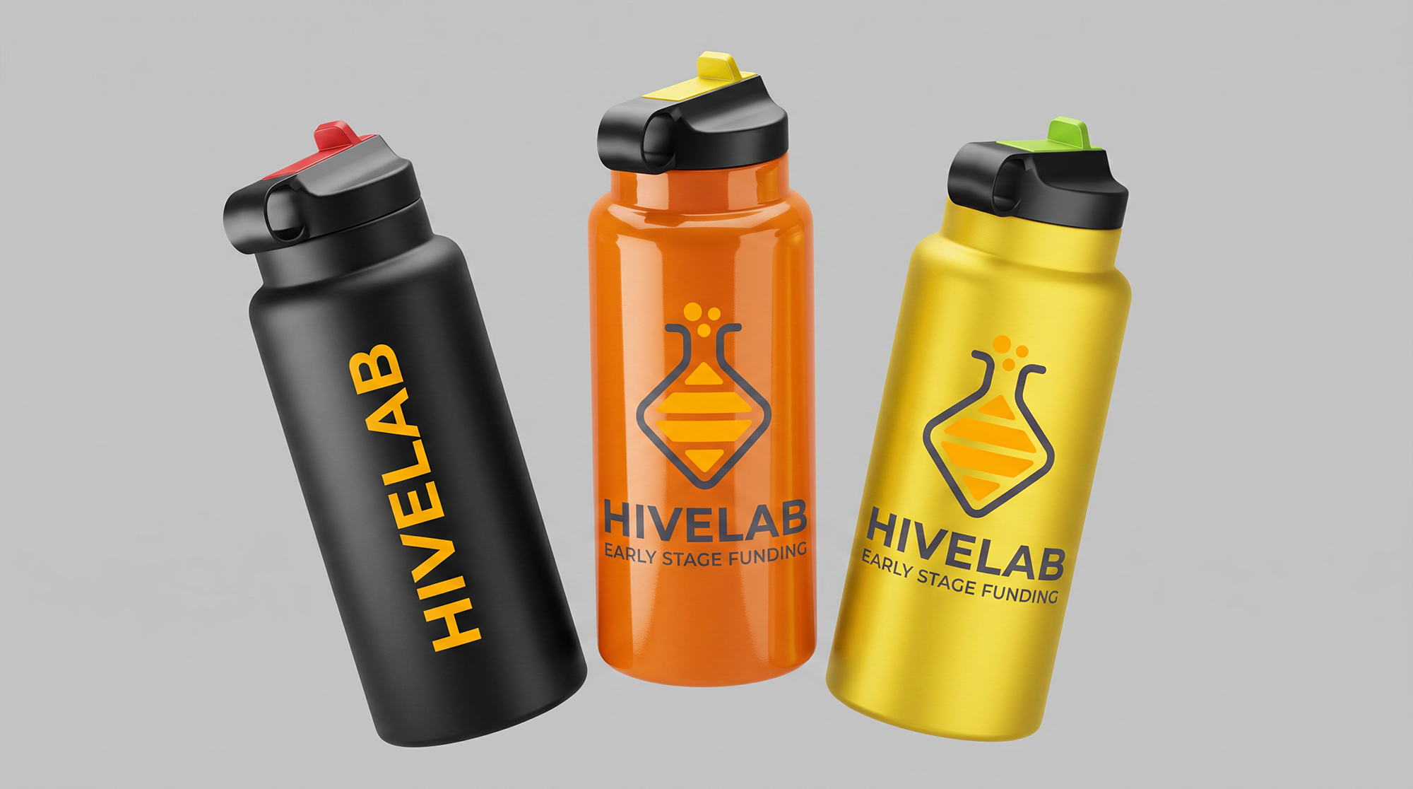 Hivelab branded shaker bottles
