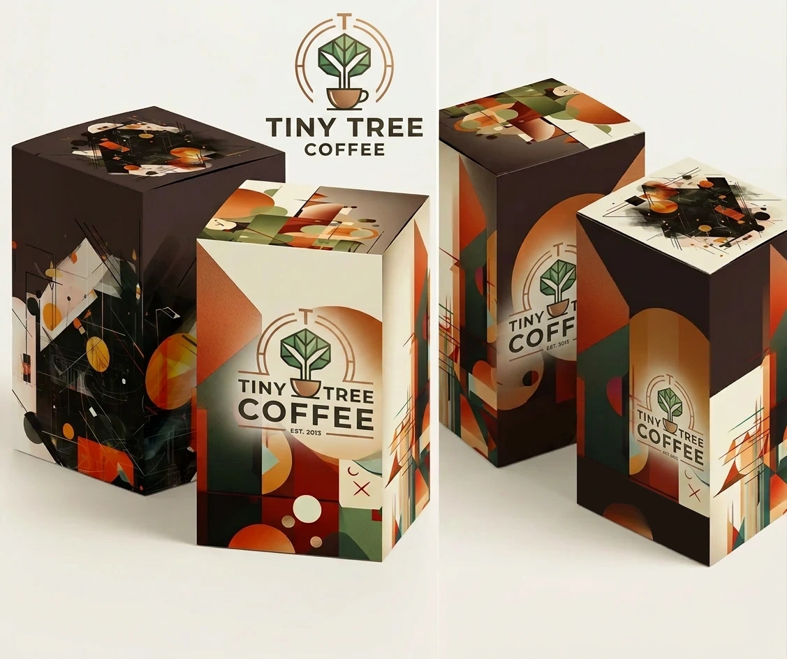 Tiny Tree Coffee packaging design